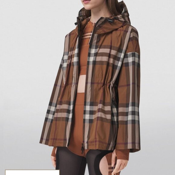 Burberry Bacton Check Lightweight Jacket Women Size 6 - Picture 4 of 16